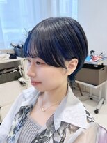 ハピネス 河原町店(Happiness)&nbsp;ダブルカラー　デザインカラー　京都美容室　進詩織