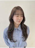 透明感カラーでレイヤーカットもおしゃれに