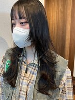 hyon myon/RISEbyREVO 綾瀬店【ヒョンミョン】&nbsp;ハッシュカット/デザインカラー/グレージュ[綾瀬駅/韓国ヘア]