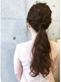 パーティーヘアセット★くるりんぱ×ねじり編み[渋谷]