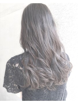 ヘアーアンドアトリエ マール(Hair&Atelier Marl) 【Marl外国人風カラー】ダークグレージュのセミロングスタイル