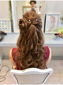お花ヘアアレンジ☆