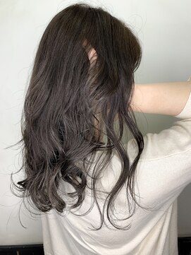 オースト ヘアー ステラ 新宿店(Aust hair Stella) ラフウェーブロング×イルミナオーキッドグレージュ【KJ】