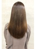 大人可愛い☆10代20代★艶感ストレート×透明感ナチュラルカラー