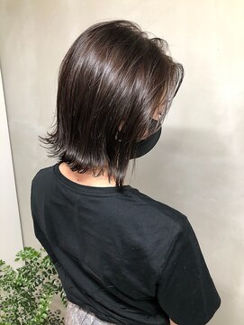 ジーナ 渋谷駅前(Zina) セシルカットフリンジウェーブ×大人かわいい前髪ココアブラウン