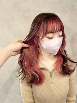 エルモナ(Elmona) 【KATSUYA】ピンクブラウン×インナーピンク