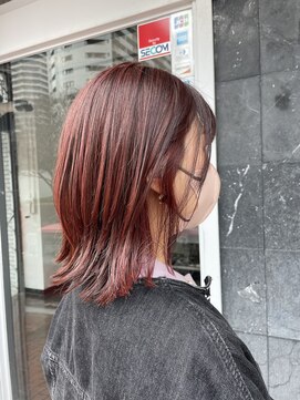 ブレス 東戸塚(bless hair & spa) ハイライトたっぷりピンクカラー