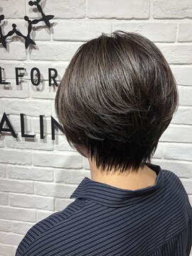 ヘア スパ ビューティー エールフォルム(HAIR SPA BEAUTY YELLFORME) 丸みショート×透明感グレージュカラー