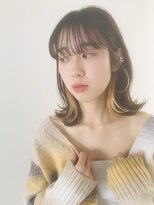 リブレ(LIBRE+hp)&nbsp;シースルーバング　切りっぱなしボブ　外ハネ　くびれ