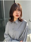 ブラウンベージュ×ウルフカット 【鎌田 隆雅】