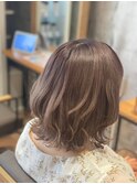 大人かわいい透明感カラー×髪質改善ケア/ブリーチ/ウェーブボブ