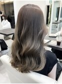 20代30代グレージュ髪質改善カラー韓国ヘア透明感