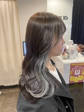 アンドバイモードケイズ (and by MODE K's) 【サロンスタイル】イヤリングカラー　ペールブルー