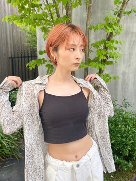 アンバー 池袋(amber) オレンジベージュショート
