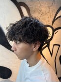 ダークアッシュ/韓国マッシュ/ニュアンスパーマ[錦糸町駅/men's]