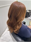 巻き髪ロングレイヤー