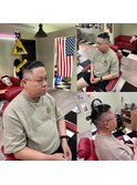 -80's American barber shop-