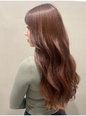 ブラウンベージュカラー/ロングヘアスタイル
