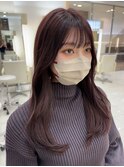 ラベンダーグレージュで艶髪にっ!! 大宮/お顔まわりカット