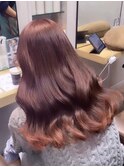 【Hono/STYLE藤沢】ブリーチなしピンクブラウン