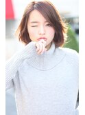 毛先ワンカールのナチュラルな上品ボブ　門前仲町