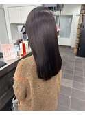 髪質改善 くせ毛 ストレート 縮毛矯正 艶髪 ロング 湿気対策