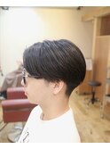 刈り上げセンターパート