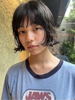 ルノ(RUNO)&nbsp;ショートボブパーマ/丸顔/前髪あり/ミニボブ/20代/結べる/内巻き