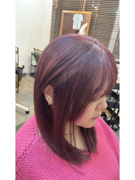 ピーシーズ(pieces) ボルドーピンク