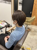 ディッシュ 五反田(dish)&nbsp;耳掛けショート★ハイトーンash beige☆五反田美容室