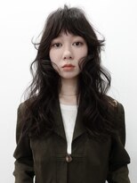 ジュール(JOULE'S)&nbsp;レイヤーカット/ロングパーマ/黒髪/小顔ヘア