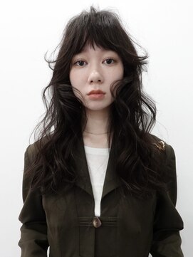 ジュール(JOULE'S) レイヤーカット/ロングパーマ/黒髪/小顔ヘア