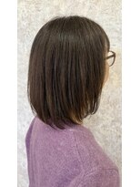 シュガービー(SUGAR-B)&nbsp;白髪ぼかし×アッシュベージュ　大人ボブ
