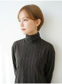 ミルクティーブロンドハンサムショート大人ショート20代30代