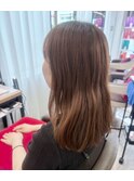 ラズベリーピンク結べるまとまるセミロング