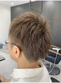 2ブロック×アップバングショート