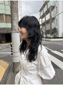 ミルクティーブロンド/ダークブルー/デジタルパーマ/千葉駅
