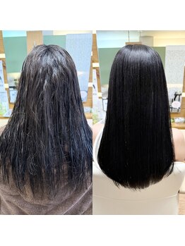 ビオス ヘア(bios hair)の写真/ひとりひとりの髪質を見極め、クセストレートで楽々♪再現性の高いカット技術でロングヘアを美しく！◎
