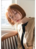 【juno】切りっぱなしショートボブ☆内巻きワンカールパーマ