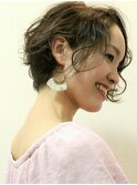ふわくしゅルルバングショートボブ