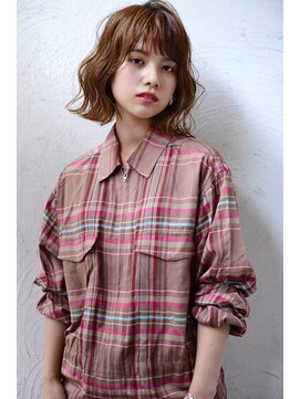 ロイジー(roijir) 【roijir】外ハネくびれボブxアッシュベージュ