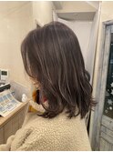 ◆ 透けるお洒落髪!ダークな暗髪ハイライト