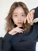 アイティー バイ アルバム 浦和店(IT by ALBUM)&nbsp;外国人ヘア_くびれヘアビタミンカラーメルティカラー_8977