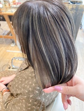 ヒビヲ(HIBIO) 脱白髪染めハイライト白髪ぼかしリタッチハイトーンダブルカラー