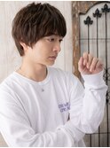 アンニュイで暖色系カラーマッシュパーマD