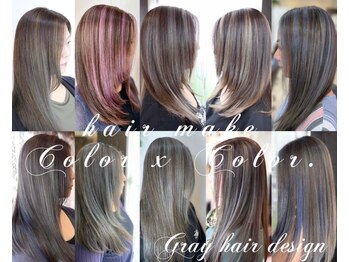 hair make Color×Color.　【ヘアーメイク カラーバイカラー】