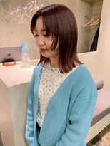 メク(meku)&nbsp;似合わせ顔まわりとぷつんとカット/チェリーレッド