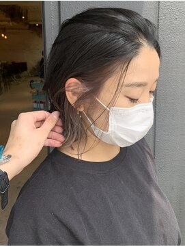 ロロ(ro-ro) 【恵比寿ro-ro】ボブ×インナーカラーアッシュグレージュ