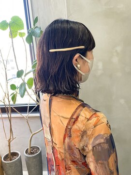 テトヘアー(teto hair) ワンレングス　ウェーブ　パーマヘア　ウェットヘア　ボブ