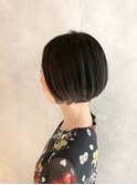 毛先の柔らかさを残した縮毛矯正で、ショートボブ☆